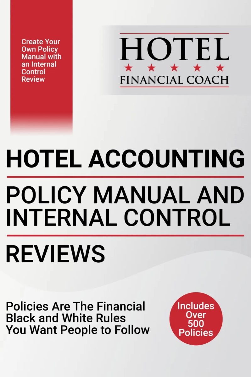 gray and red book cover of Hotel Accounting Policy Manual and Internal Control Reviews by David Lund